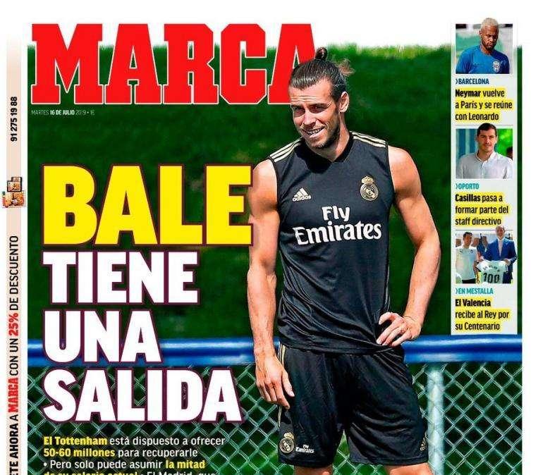 Il Tottenham in soccorso del Napoli? Per "Marca" offrirà 60mln al Real per Bale