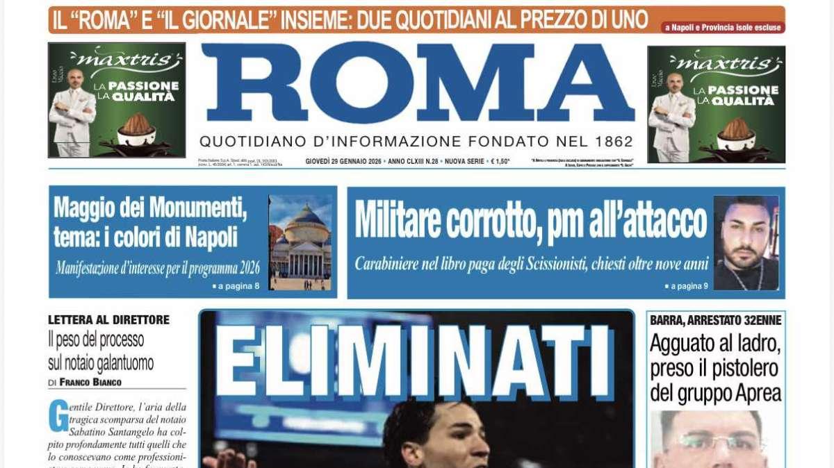 Il Roma: "Eliminati"