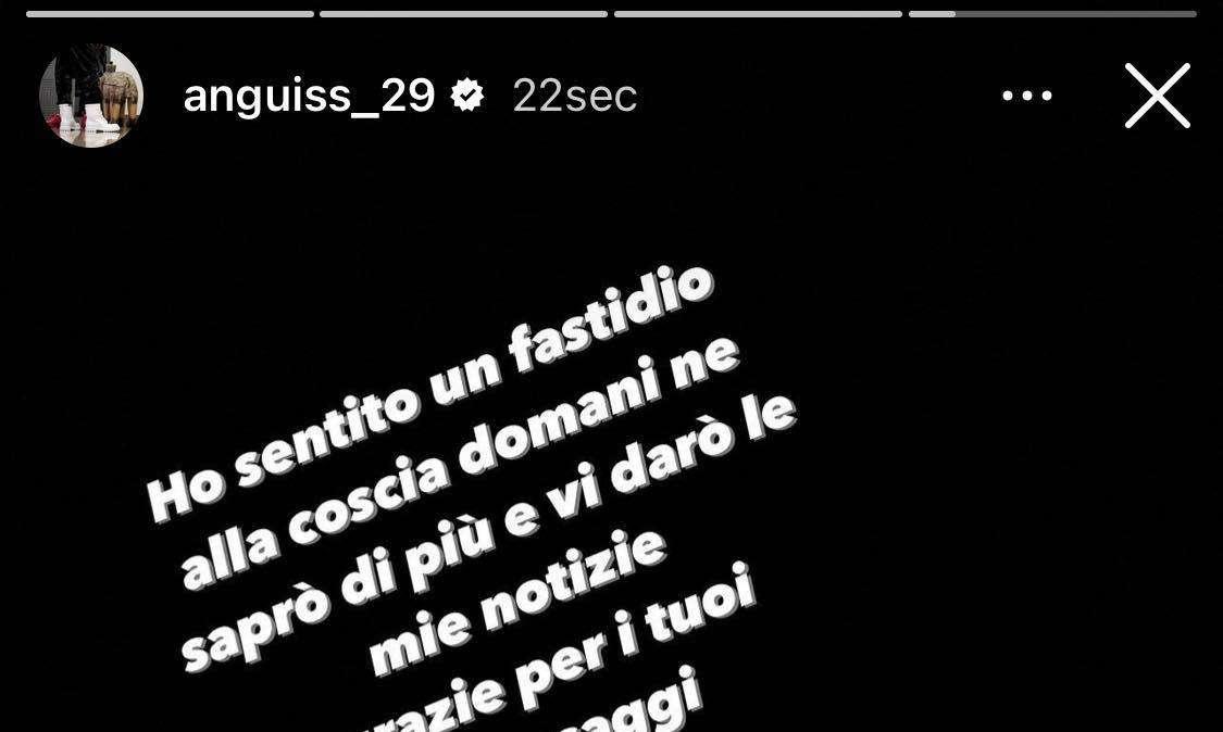 FOTO - Anguissa sui social: “Ho avuto un fastidio alla coscia, oggi ne saprò di più”