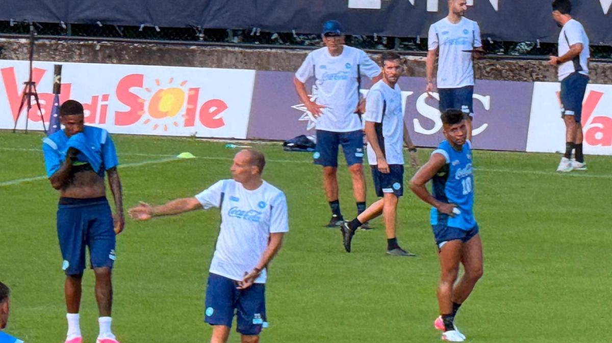 Ritiro Dimaro, primo allenamento : Allegri accolto dall'entusiasmo e dal coro dei tifosi