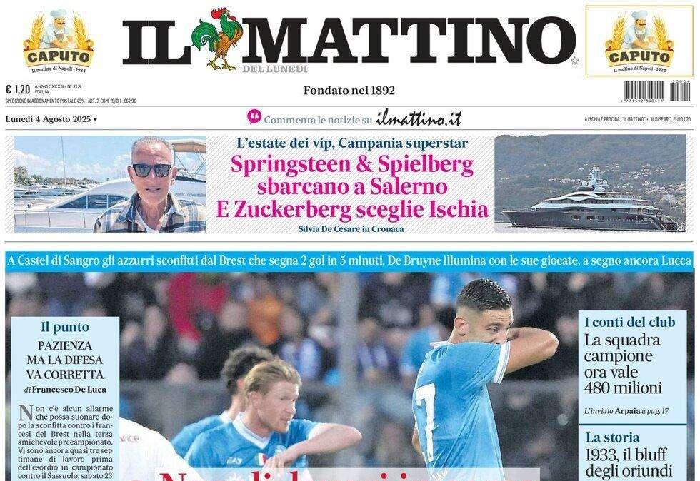Il Mattino: "Napoli, lavori in corso"