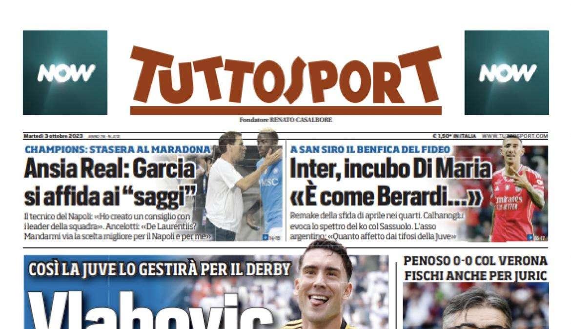 PRIMA PAGINA - Tuttosport: “Ansia Real: Garcia si affida ai ‘saggi’”