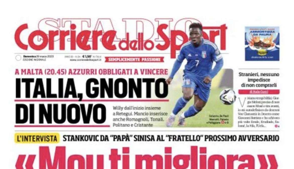 PRIMA PAGINA - Cds apre con le parole di Kim: “Punto alla Champions e penso solo al Napoli”