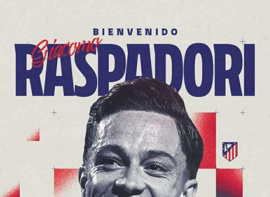 Giacomo Raspadori è dell'Atletico Madrid: l'annuncio del club spagnolo