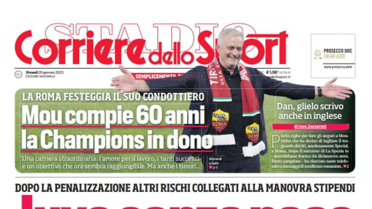 PRIMA PAGINA - Corriere dello Sport: "Juve senza pace"