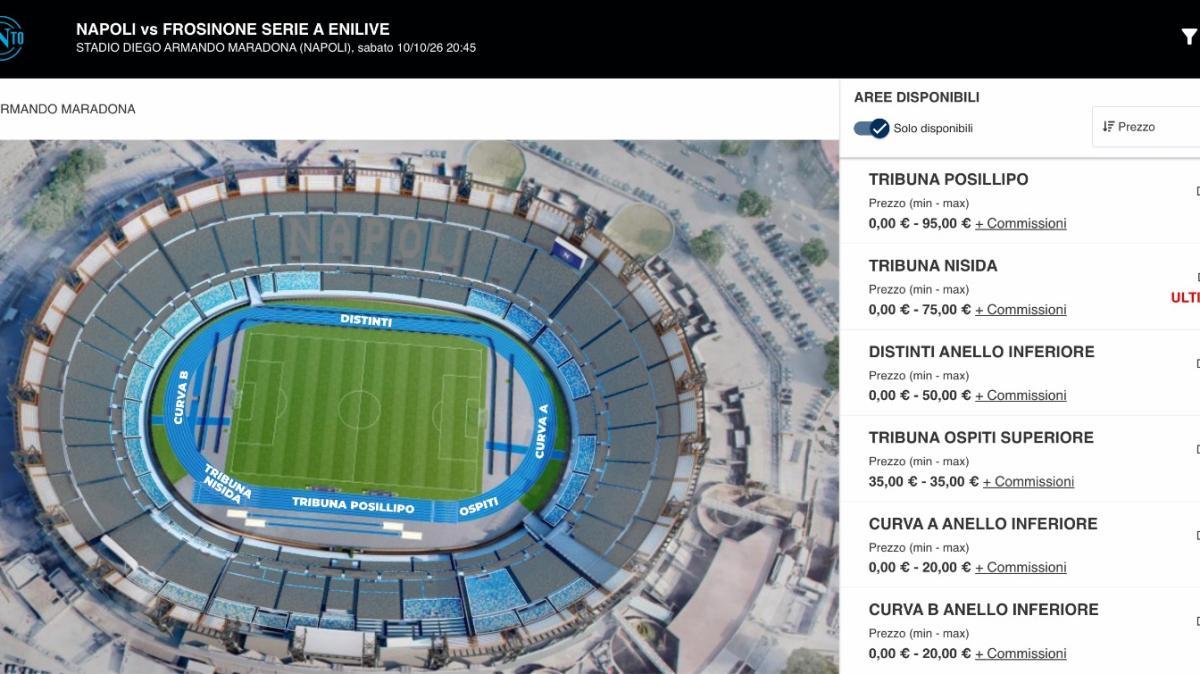 Verso il sold-out al Maradona per Napoli-Frosinone, le ultime