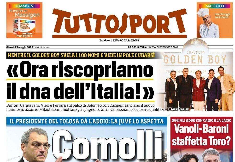 Tuttosport: "Comolli alla Marotta. La posizione di Giuntoli in dubbio"