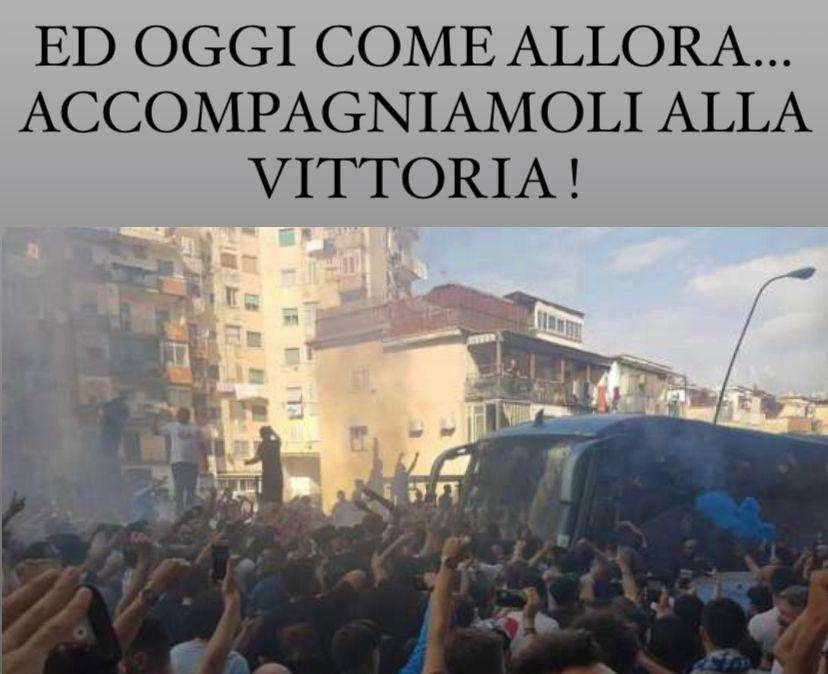 FOTO - Alle 16.30 incontro Ultrà all’esterno del Maradona: “Accompagniamoli alla vittoria!”