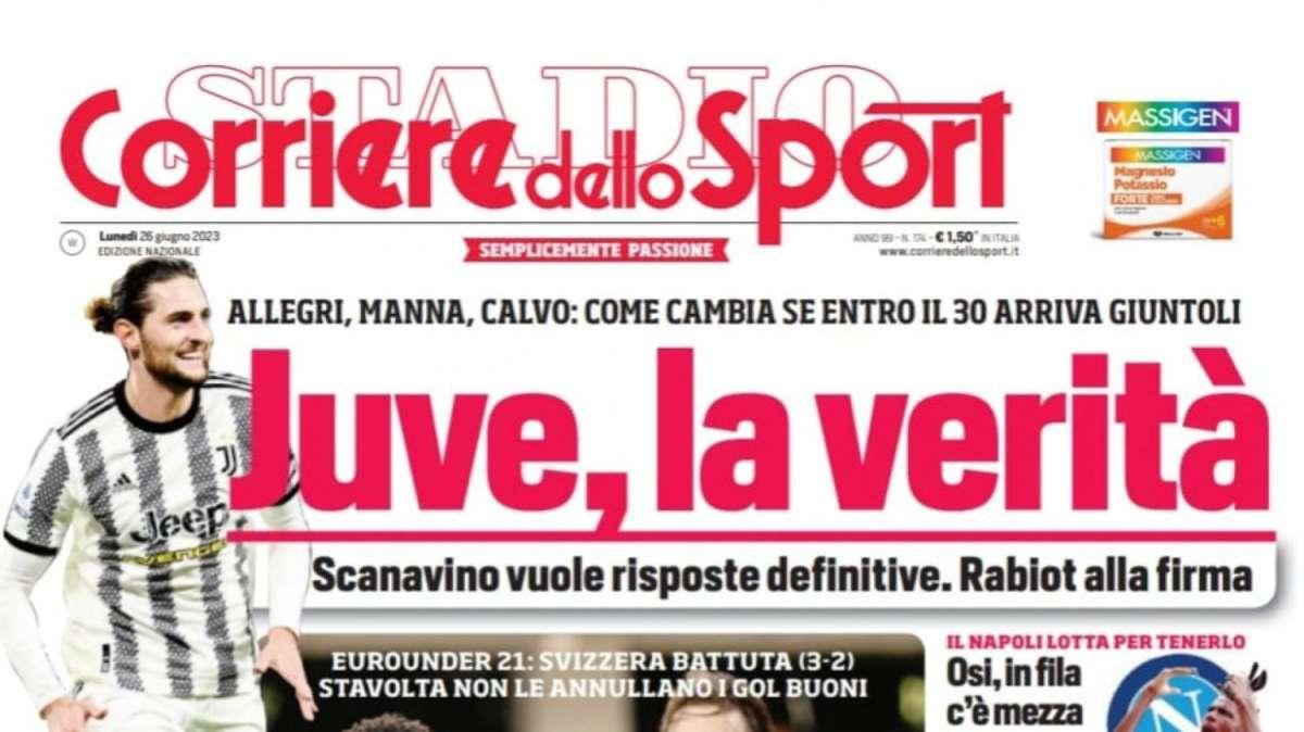 PRIMA PAGINA - CdS: "Osi, in fila c'è mezza Europa"