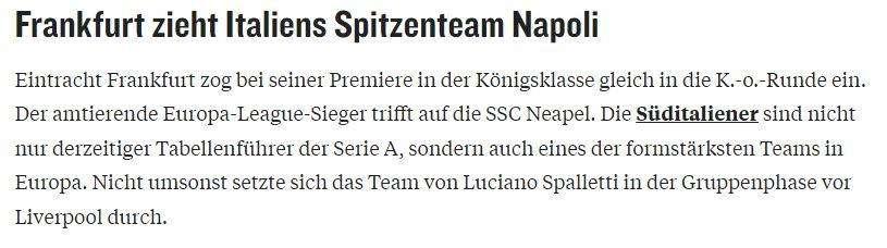 Dalla Germania, Kicker non sorride: "Ahia Eintracht, pescata la squadra più forte d'Italia!"