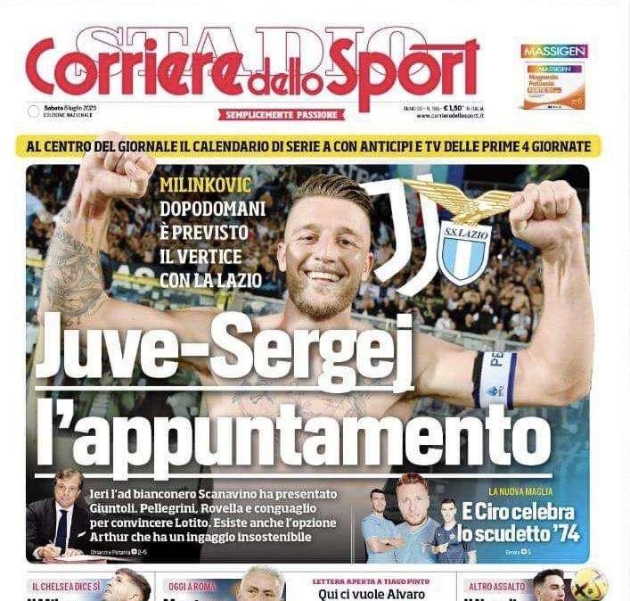 PRIMA PAGINA - Corriere dello Sport: “Il Napoli insiste per Kilman”