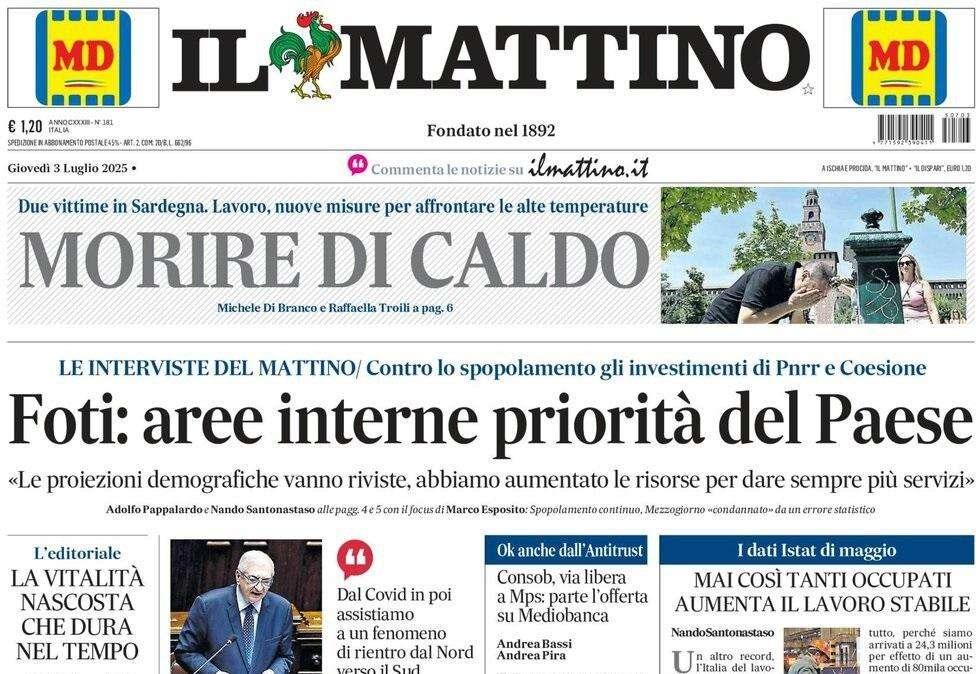 Il Mattino: "L'Europa aspetta il Napoli"
