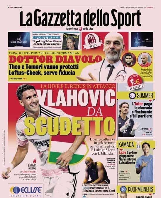 PRIMA PAGINA - Gazzetta: “Pronti 30mln per Koopmeiners” 