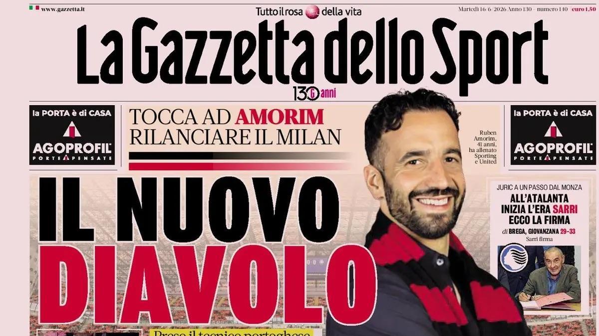 Milan ad Amorim, Gazzetta dello Sport: "Nuovo Diavolo, difesa a 3 e gioco d'attacco"