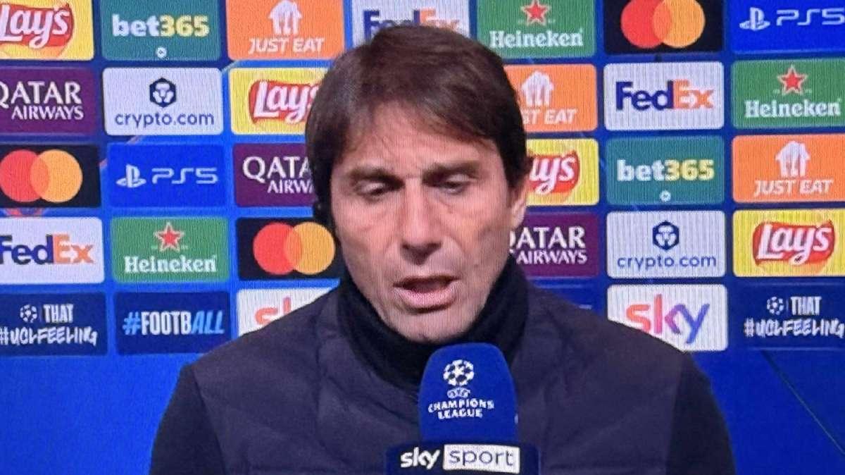 Conte a Sky: "Nonostante le mille attenuanti la dovevi vincere, c'è grande delusione!"