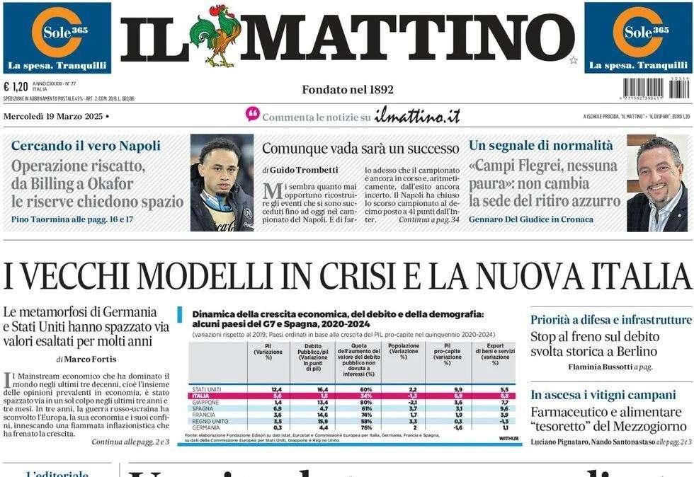 Il Mattino: "Operazione riscatto, da Billing a Okafor le riserve chiedono spazio"