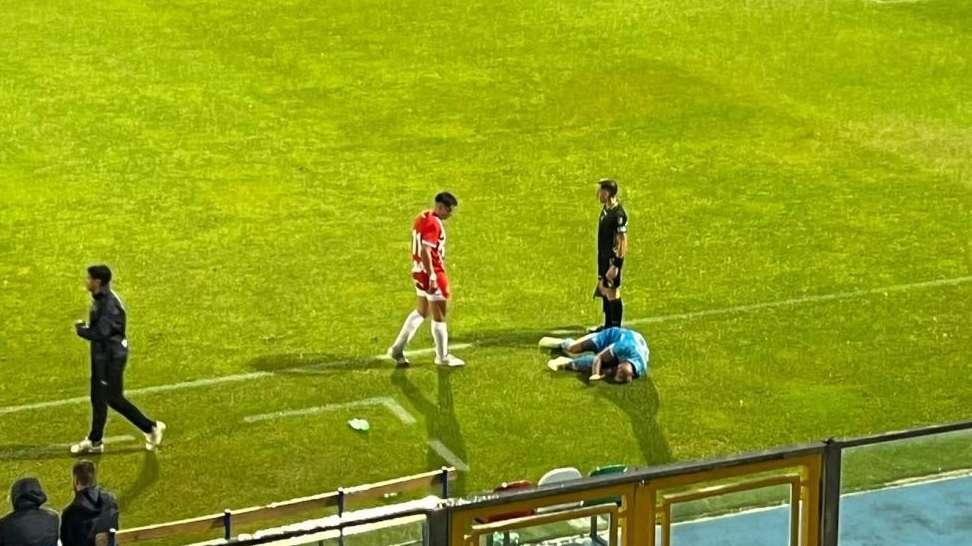 Mazzocchi va ko! Infortunio alla caviglia sinistra: esce a braccio senza poggiare il piede