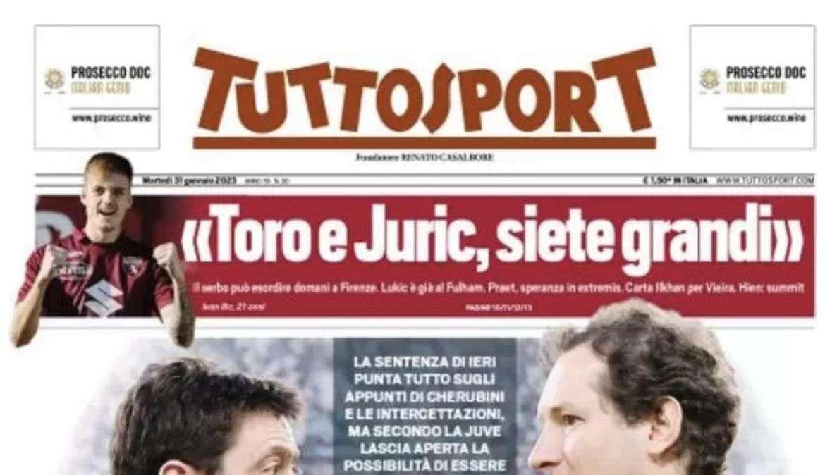 PRIMA PAGINA - Tuttosport protesta: “E le chiamano motivazioni”