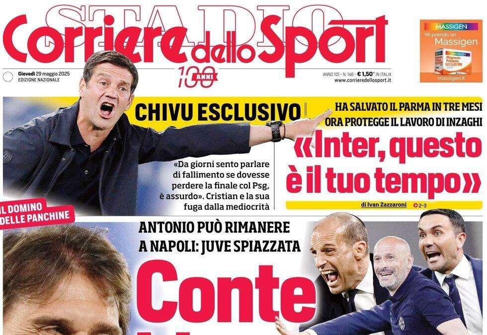 Cds: "Conte blocca tutti e può rimanere a Napoli: Juve spiazzata"