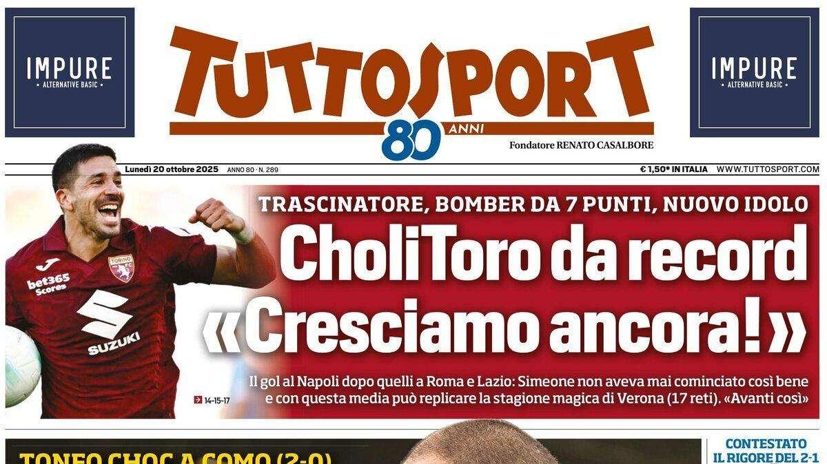 Tuttosport, la Juve è già una polveriera: "Tudor bene?"