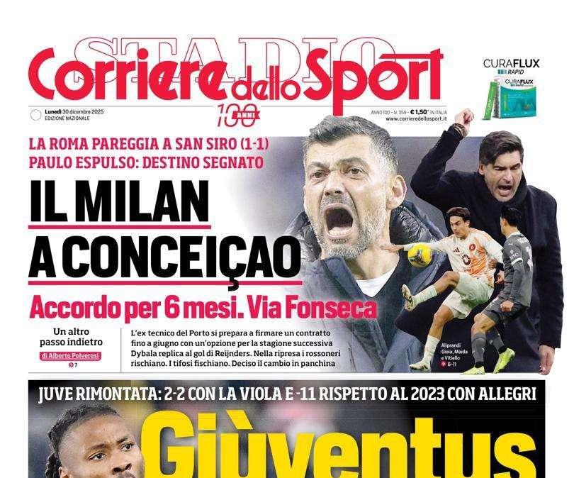 CdS: "Salto Napoli, aggancio all'Atalanta"