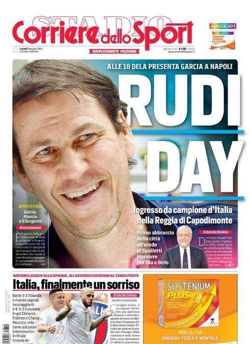 PRIMA PAGINA - CdS Campania: "Rudi day"