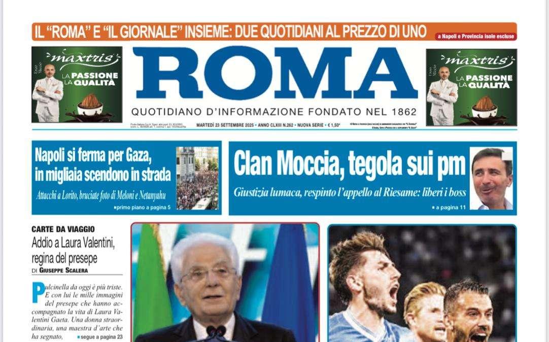 Il Roma: "Il Napoli scappa, ma che fatica"