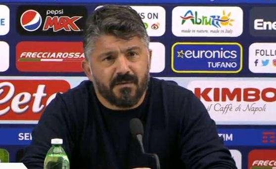 Gattuso in conferenza: "4-3-3? No, in possesso era 2 + 1! Serve il pepe al cu*o come stasera, ma abbiamo 18 punti e una gara in meno"