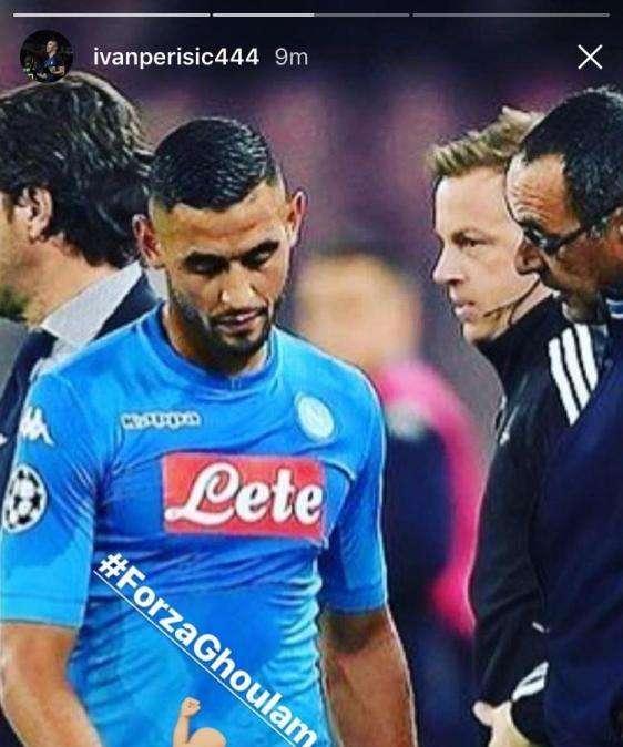 FOTO - "Forza Ghoulam", bellissimo messaggio di Perisic all'algerino