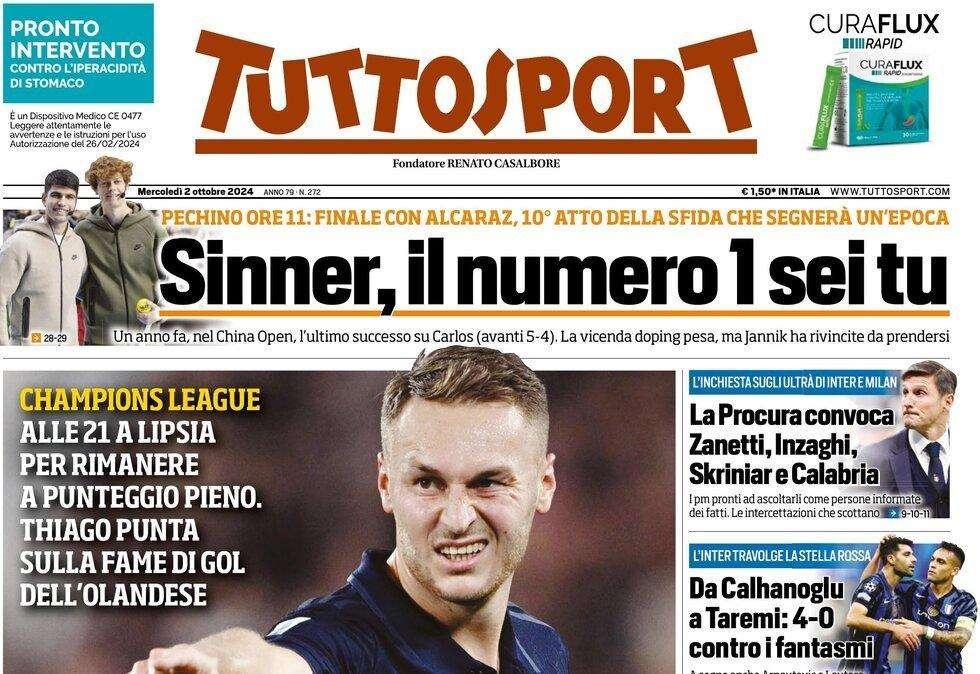 Tuttosport: "EuroKoop, turbo Juve"