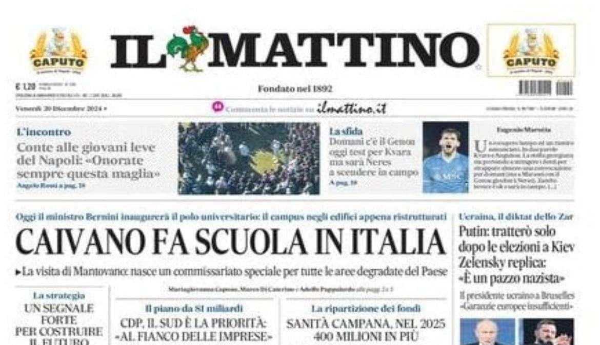 Il Mattino: “Oggi test per Kvara, ma sarà Neres a scendere in campo”