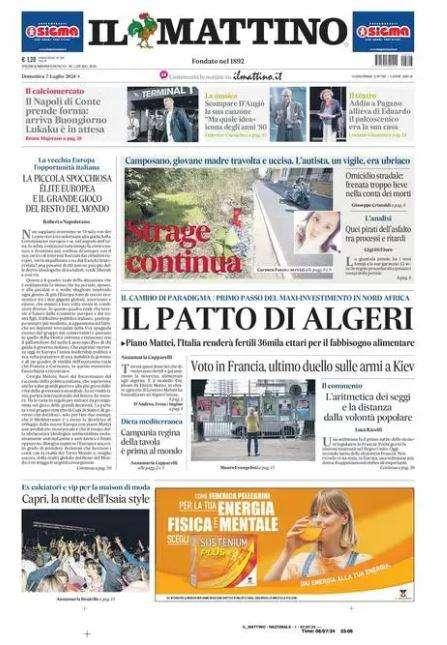 Il Mattino: "Il Napoli di Conte prende forma: arriva Buongiorno, Lukaku è in attesa"