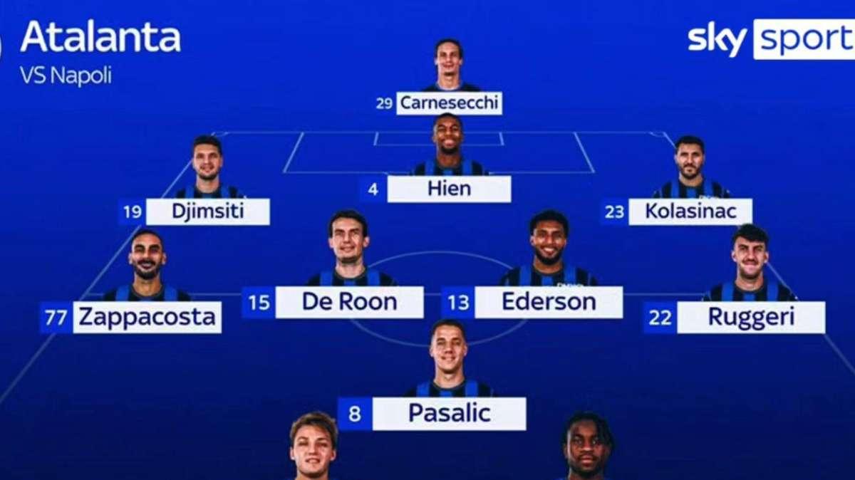 Sky - Napoli-Atalanta, le probabili formazioni: confermato Gilmour, Pasalic dal 1'