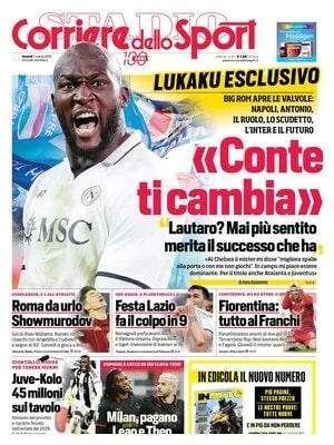 CdS apre con le parole di Lukaku: "Conte ti cambia"