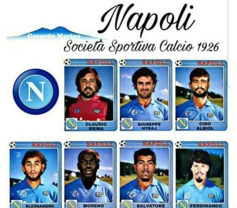 FOTO - Splendido fotomontaggio social: gli azzurri come i campioni dell'86-87
