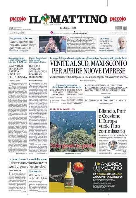 Il Mattino: "Conte, operazione riscatto: come Diego quaranta anni fa"