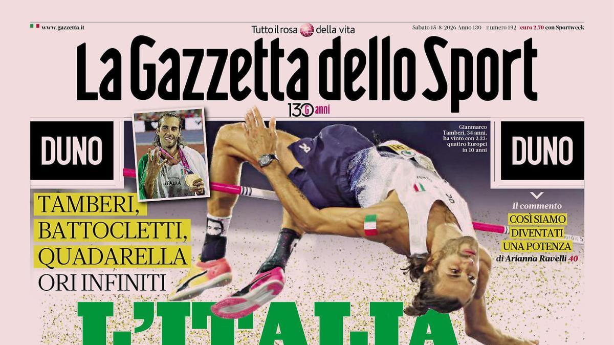 Ori infiniti, La Gazzetta dello Sport: “L’Italia più bella”