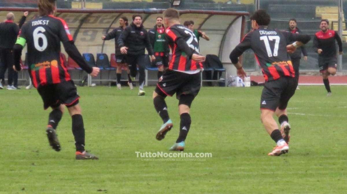 COS-Nocerina, un pareggio a reti bianche dolceamaro per i rossoneri