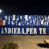 Paganese, protesta in città contro il divieto di trasferta a Venafro: striscioni contro la Prefettura