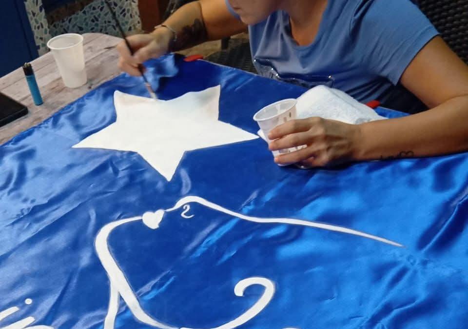 Lady in Azzurrostellato