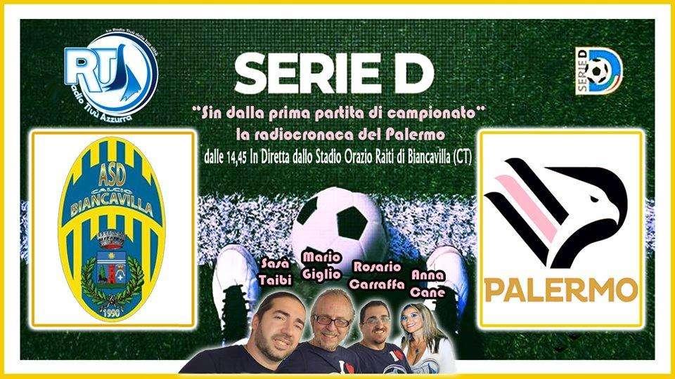 Biancavilla-Palermo, segui la gara su Radio Tivù Azzurra con TuttoPalermo.net