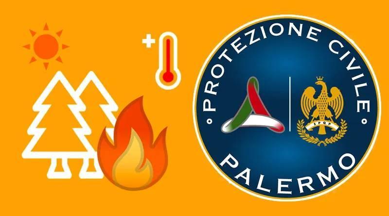 Palermo, domani a Palermo allerta arancione per rischio incendi e ondate di calore