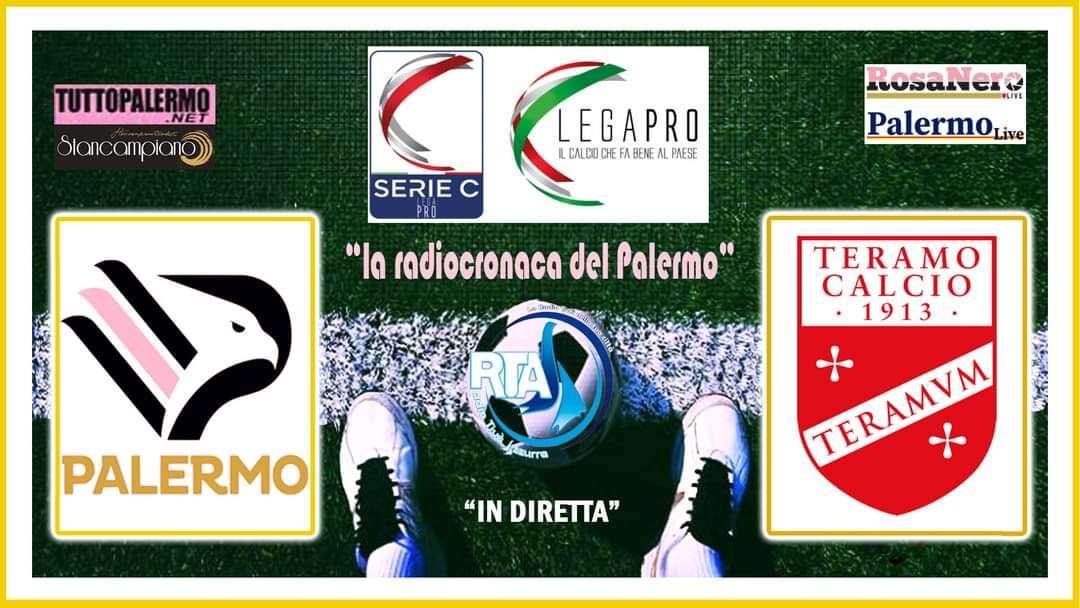 Palermo-Teramo, oggi segui l'intera gara su RTA con la radiocronaca del Direttore Carraffa: gara con inizio 12:30