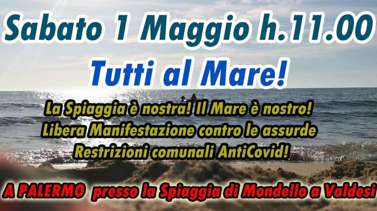 Palermo, giorno 1 maggio manifestazione “Tutti a mare”