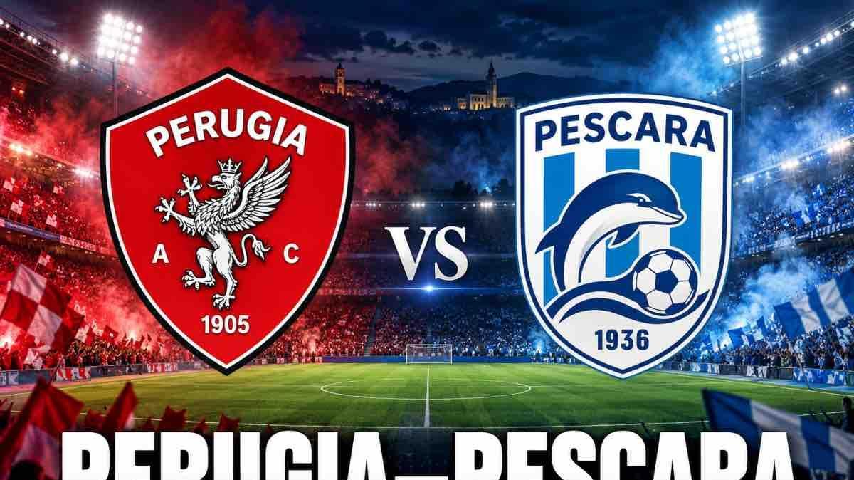 LIVE | PERUGIA-PESCARA: LE FORMAZIONI UFFICIALI