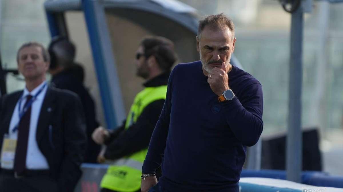 Pescara, Vivarini in bilico: le parole di Sebastiani sanno di ultimatum