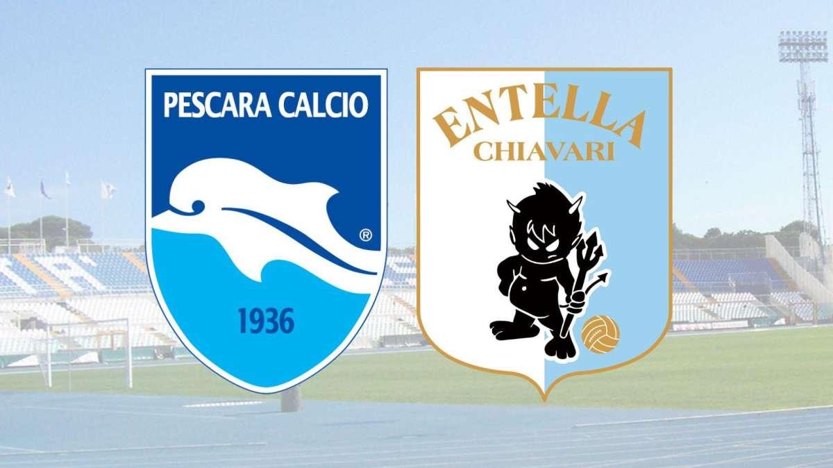 PESCARA-VIRTUS ENTELLA 2-1: IL DELFINO VINCE IL PRIMO ROUND