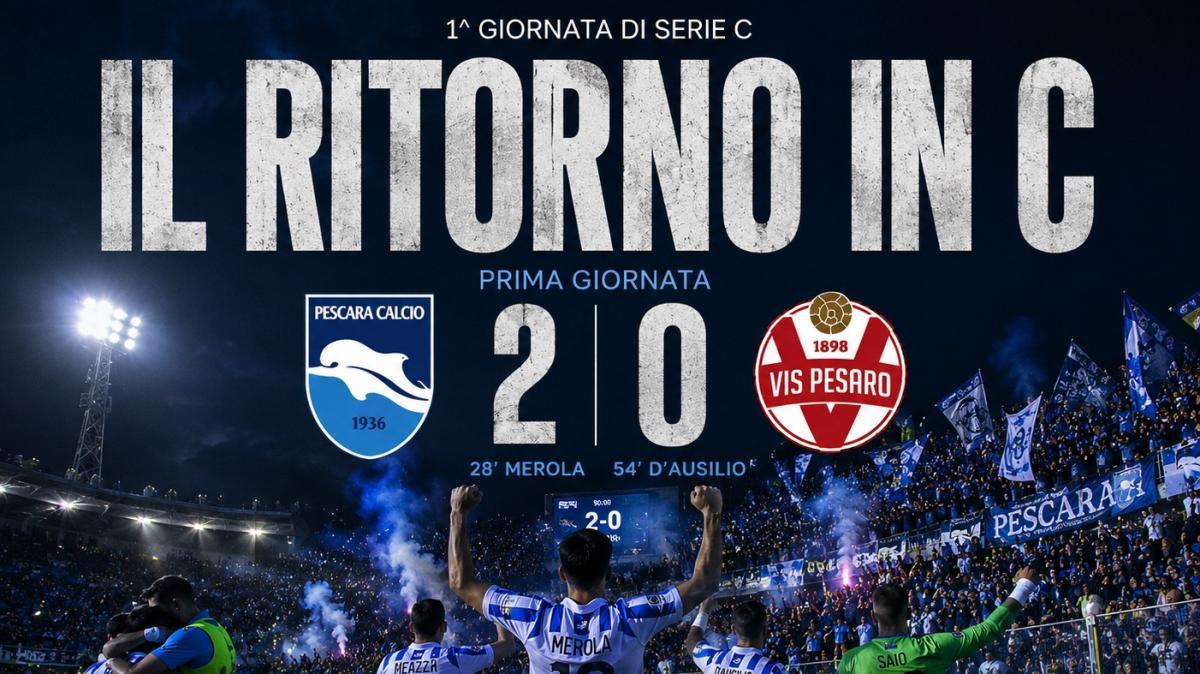 PESCARA, BUONA LA PRIMA: 2-0 ALLA VIS PESARO.