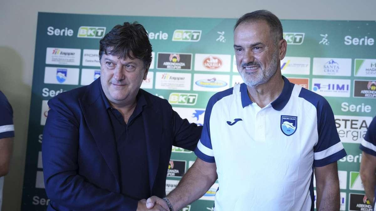 Pescara, mercato ancora fermo: Vivarini al lavoro sul nuovo assetto tattico