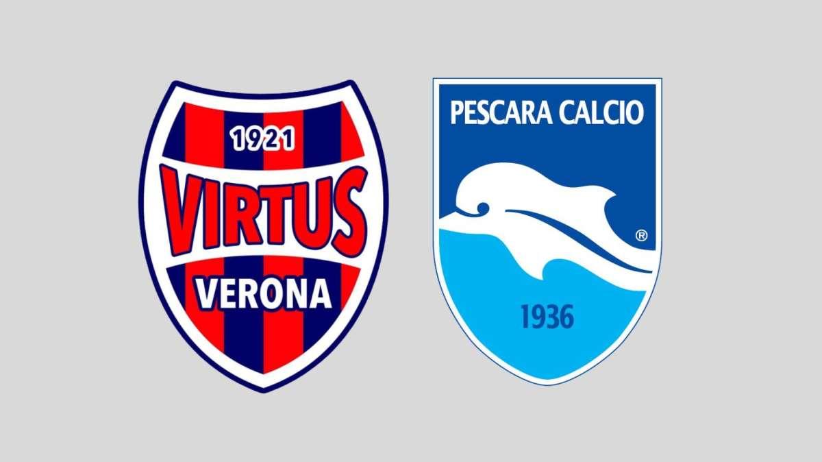 VIRTUS VERONA-PESCARA 2-2: FINISCE IN PARITA' LA GARA DI ANDATA